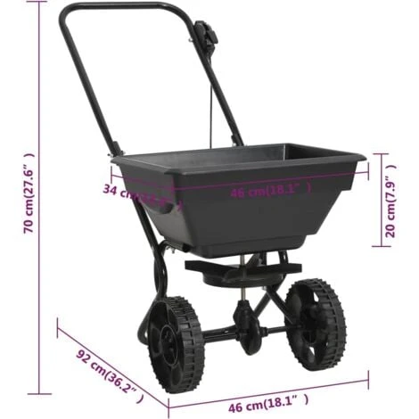 Distributeur De Sel PVC Et Acier 92 X 46 X 70 Cm 15 L VidaXL – Image 3