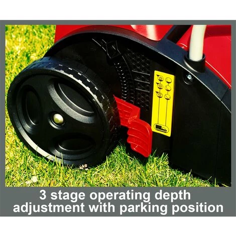 Grizzly Tools Scarificateur électrique, Moteur Turbo Power 1200 W, Largeur De Travail De 31 Cm, Manche Rabattable – Image 2