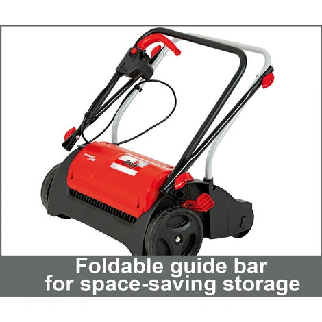 Grizzly Tools Scarificateur électrique, Moteur Turbo Power 1200 W, Largeur De Travail De 31 Cm, Manche Rabattable – Image 3