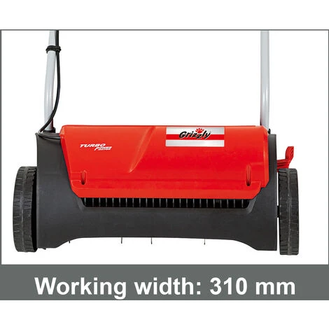 Grizzly Tools Scarificateur électrique, Moteur Turbo Power 1200 W, Largeur De Travail De 31 Cm, Manche Rabattable – Image 4
