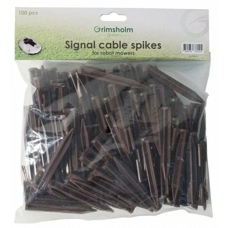 Sachet De 100 Clous En Plastiques Pour Fixation Des Câbles Périmétriques De Robot Tondeuse
