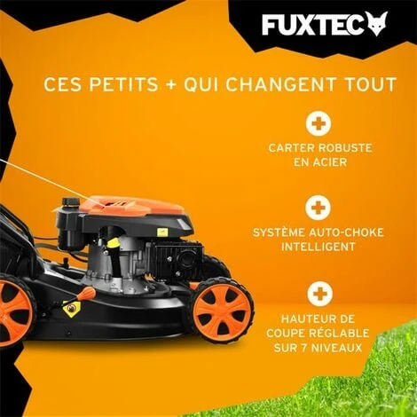 Tondeuse Thermique Poussée 146cm3 Largeur 46cm- FUXTEC FX-RM4646ECO - 3,5 CV 50L – Image 4