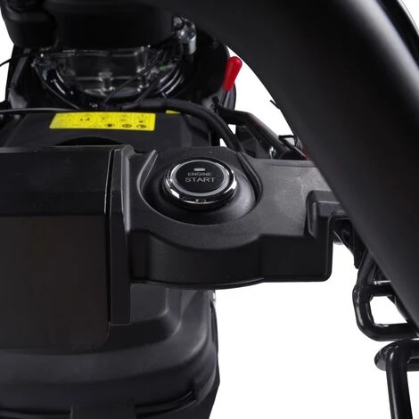 Tondeuse Thermique Tractée 41cm 144cc Démarrage électrique 2.800 Trs / Min 4,1cv Moteur 4 Temps 40l Réglage Central 25-75mm, Capot En Acier - BRAST – Image 2