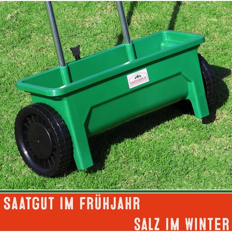 Épandeur De Jardin 12L Semence Engrais Sable Débit Réglable 10 Niveaux 2 Roues – Image 4