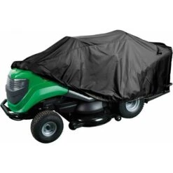 Housse De Tondeuse Autoportée Polyester Noir 230x50x80 Cm