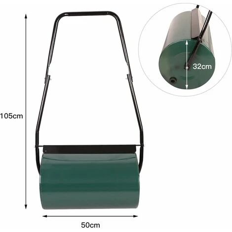 JEOBEST®Rouleau à Gazon Vert Jardin Haute Résistance - Volume 38 L – Image 4
