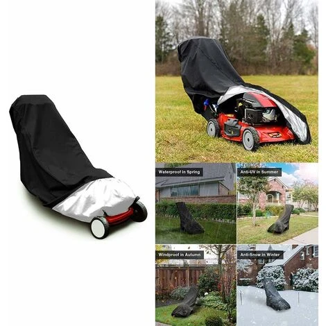 LITZEE Couverture De Tondeuse à Gazon, Imperméable Toile D'ombrage À Toute épreuve Protection UV Toile De Protection Résistant Aux Déchirures 48x18,5x13,5 Pouces – Image 4