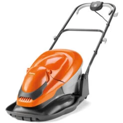 FLYMO Tondeuse électrique Sur Coussin D’air EasiGlide 360 Collect - 1800W / Largeur De Coupe 36cm / 4 Hauteurs De Coupe / Bac Collecteur 26L / Guidon Repliable (970483562)