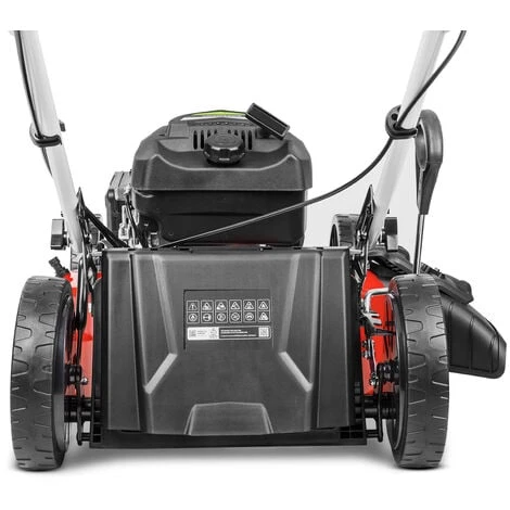 Tondeuse à Gazon à Essence 173cc 7,5cv, 4 Temps Moteur Autopropulsé, Lame Acier Double Tranchant 530mm 21, Système Ramassage Mulching 4-1, Hauteur De Coupe Réglable Et Panier 65L - Greencut GLM880X – Image 5