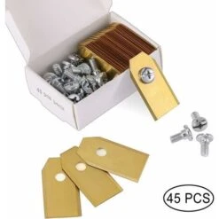 45 X Lames De Couteau En Titane Pour Toutes Les Tondeuses Robotiques Husqvarn/Automower/ Yardforce/Gardena(3g-0.75mm) Avec 45 Vis, Lames De Rechange Pour Modèles 105,310,315,320,420,430x,r40i
