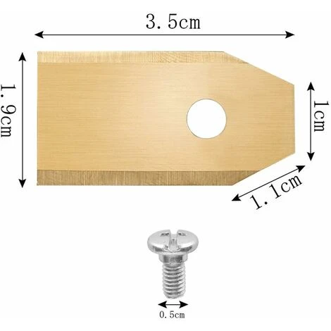 45 X Lames De Couteau En Titane Pour Toutes Les Tondeuses Robotiques Husqvarn/Automower/ Yardforce/Gardena(3g-0.75mm) Avec 45 Vis, Lames De Rechange Pour Modéles 105,310,315,320,420,430x,r40i – Image 5