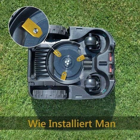 45 X Lames De Couteau En Titane Pour Toutes Les Tondeuses Robotiques Husqvarn/Automower/ Yardforce/Gardena(3g-0.75mm) Avec 45 Vis, Lames De Rechange Pour Modéles 105,310,315,320,420,430x,r40i