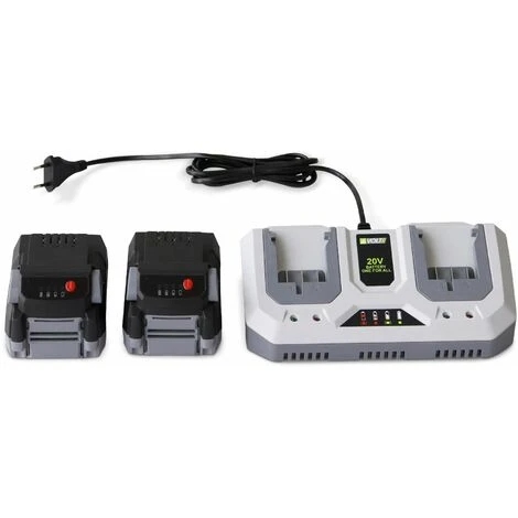 VOLTR 40V – Tondeuse à Gazon Sans Fil 33cm – 2x Batteries 18V Lithium 2.0Ah + Double Chargeur Rapide. Récupérateur D’herbe 35L – Image 5