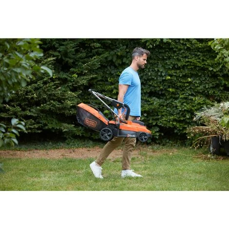 Black & Decker Tondeuse 33cm - Sans Fil LITHIUM 18V - Sans Batterie BLACK+DECKER BCMW3318N-XJ – Image 4