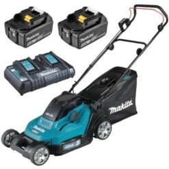 Tondeuse 36V 2X18V Li-Ion 43 Cm + 2 Batteries MAKITA - DLM432PT2