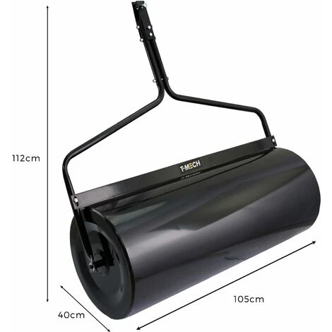 T-Mech 120L Rouleau Tirable Pour Jardin Rouleau à Pelouse Tirable Jardinage Pelouse – Image 5