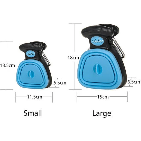 Excrement Shovel For Dog Avec , Receveur Pour La Maison, La Cour, En Plein Air, Outil De Ramassage, (gris-19x15.5cm) – Image 2