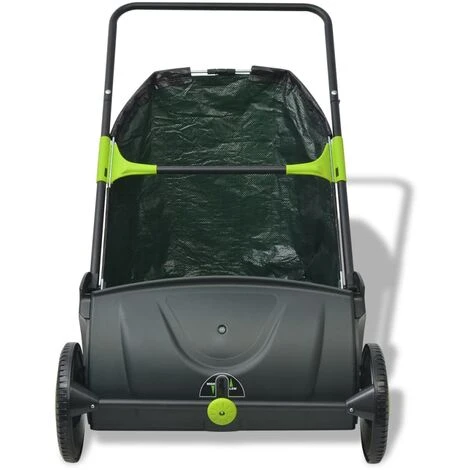 Tondeuse à Gazon Manuelle Balayeuse Largeur De Coupe De 55cm Sac De Ramassage De 103 L – Image 2