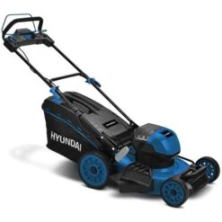 Tondeuse Electrique Sans Fil Tractée Hyundai 40 V 46 Cm 60 L Twin System HTDEN4640VT