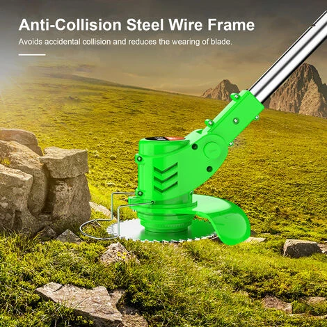 Coupe-herbe électrique 24V Tondeuse à Gazon Portable Rechargeable à Usage Domestique Tondeuse De Branches D'herbe Portable Sans Fil Pour L'élagage/la Tonte De La Cour De Jardin,Prise UE – Image 3