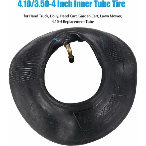 Lot De 2 Chambres à Air De 4.10/3.50-4" Pour Chariot à Main, Chariot De Transport, Chariot De Jardin, Tondeuse à Gazon - Rechange Pour 4,10-4 – Image 4