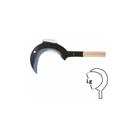 Leborgne Croissant 2 Taillants - 20 Cm - Sans Manche