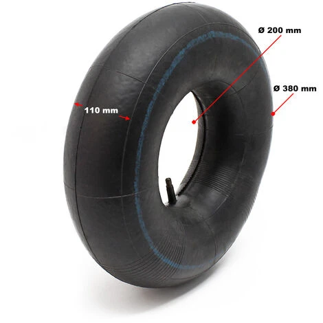 Lot 2 Chambres Air Autoportée 16x6.50-8 Pneumatique Valve Droite Tracteur Gazon – Image 2