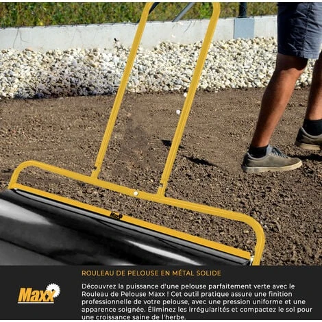 Rouleau à Gazon - Rouleau De Jardin - Volume 65 L - 90 Cm - Vert - MaxxGarden – Image 3