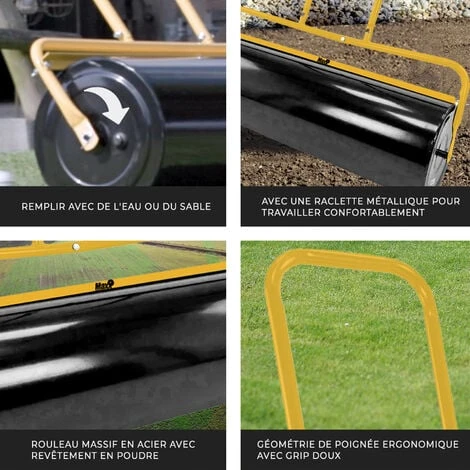 Rouleau à Gazon - Rouleau De Jardin - Volume 65 L - 90 Cm - Vert - MaxxGarden – Image 4
