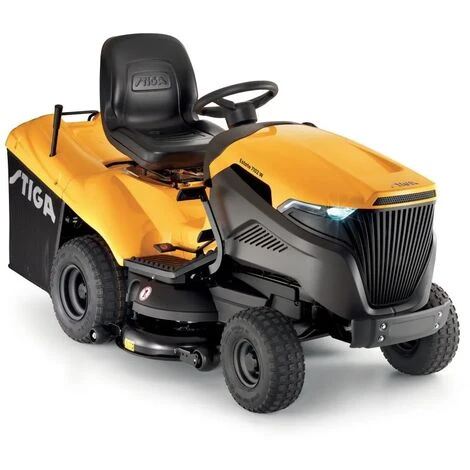 Tracteur-Tondeuse à Hautes Performances Équipé D'un Puissant Moteur Bicylindre STIGA ST 600 De 586 Cm³ , ESTATE 7102 W - STIGA