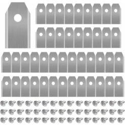 45 X Lames De Couteau En Titane Pour Toutes Les Tondeuses Robotiques Husqvarn/Automower/ Yardforce/Gardena(3g-0.75mm) Avec 45 Vis, Lames De Rechange Pour Modèles 105,310,315,320,420,430x,r40i