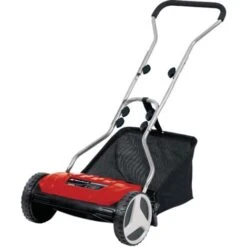 Einhell Tondeuse à Gazon Manuelle GC-HM 38 S-F (jusqu’à 250 M², Réglage De La Hauteur De 13 à 38 Mm, Bac De Ramassage: 26L)