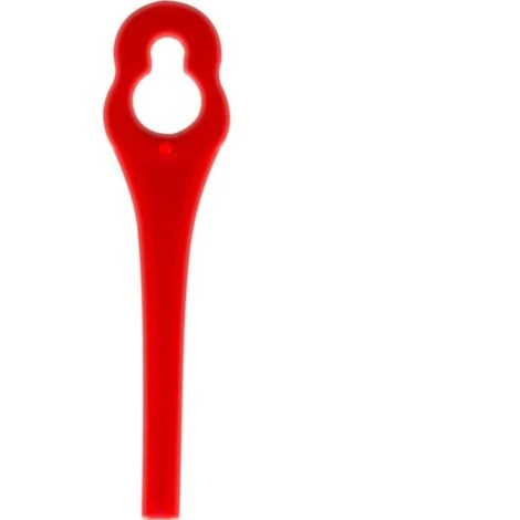 100pcs Lames En Plastique De Rechange Pour Coupe Bordure Lame De Tondeuse à Gazon Lames Pour Débroussailleuse Sans Fil Lames De Coupe De Remplacement Pour Jardin Pelouse (L83 Rouge 10×5mm) – Image 2