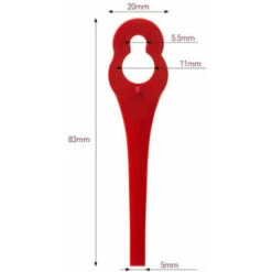 DHKLFA Lot De 100 Lames En Plastique De Rechange Pour Coupe Bordure Florabest LIDL FRTA 20 A1,FAT 18B3, FRT18A