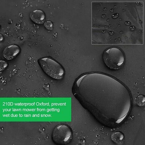 Housse De Protection Pour Tondeuse à Gazon 210D En Tissu Oxford Pour Tondeuse à Gazon, Housse De Protection Pour La Plupart Des Modèles De Tondeuses à Gazon,noir,19311264cm – Image 3