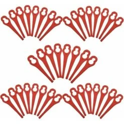 Lot De 100 Lames En Plastique Pour Coupe-bordures Ferrex/Aldi FAR 20-1 97699 2002706 FE220