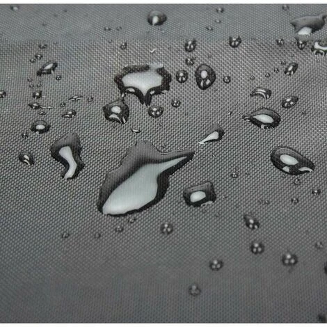 Housse De Tondeuse À Gazon Autoportees, Housse De Tracteur De Pelouse Tissu Oxford Imperméable Anti-Uv Anti-Poussière Pour Jardin Extérieur Noir – Image 3