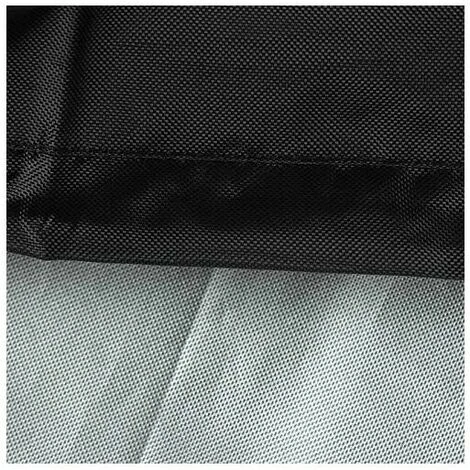 Housse De Tondeuse À Gazon Autoportees, Housse De Tracteur De Pelouse Tissu Oxford Imperméable Anti-Uv Anti-Poussière Pour Jardin Extérieur Noir – Image 4