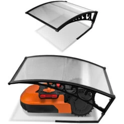 EINFEBEN Garage Pour Tondeuse à Gazon Capot De Protection Contre La Pluie Toit De Protection Pour Tondeuse-robot