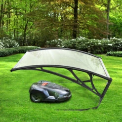 Garage De Tondeuse Robot Carport, Abris Housses Pour Tondeuses, Anti Soleil Pluie, Transparent 100x78x50cm