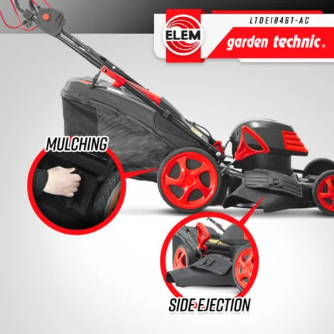 Tondeuse à Gazon électrique Tractée 1800W - 46CM Avec Carter En Acier - Elem Garden – Image 4
