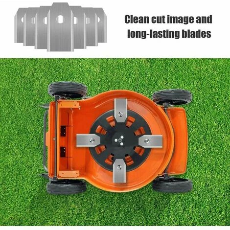 45 Lames En Titane Pour Toutes Les Tondeuses Robotisées Husqvarn/Automower/ Yardforce/Gardena (3g-0,75 Mm) Avec 45 Vis, Lames De Rechange Pour Les Modèles 105,310,315,320,420,430x,r40i – Image 4