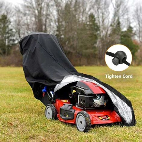 Housse De Protection Pour Tondeuse Housse De Tondeuse à Gazon, étanche, Anti-poussière, Anti-UV, 190T Avec Cordon De Serrage Et Sac De Rangement Pour Extérieur/intérieur 188 X 99,1 X 63,5 Cm – Image 5