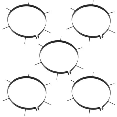 Colliers Aérateurs De Pelouse 5 Pcs Avec Pointes Ø 30 Cm Fer VidaXL