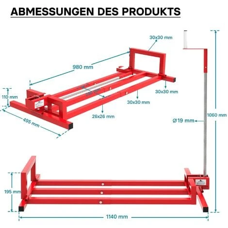 Nettoyage Facile Cric Lève Tracteur Tondeuse - Lève Tondeuse Tondeuse Mowerlifter De 400kg Max. – Image 5