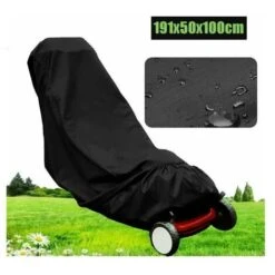 Housse De Tondeuse à Gazon 4 Couches De Bâche De Tondeuse Robuste, Protection Contre La Poussière De Pluie Uv, Soleil, Neige, Ajustement Universel 191 X 50 X 100 Cm