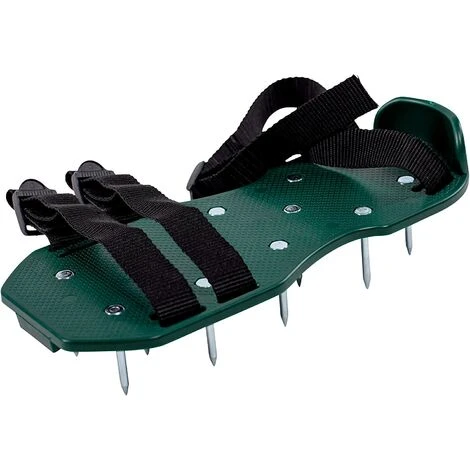 Paire De Semelles De Ventilation Pour Gazon I Aérateur De Pelouse I Amélioration De La Qualité Du Sol I 13 Clous En Acier I Réglable Jusqu’à La Taille 46 Et Sur Toutes Les Chaussures I 30×13×6 Cm – Image 3